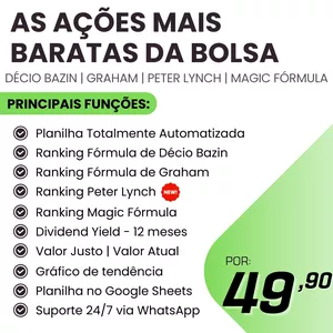 Ações Mais Baratas da Bolsa