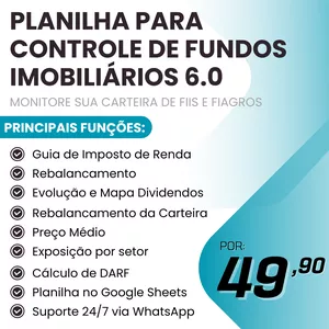 Planilha para Controle de Fundos Imobiliários
