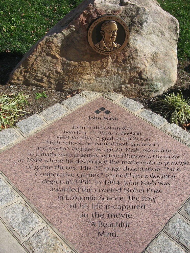 Jonh F Nash memorial image