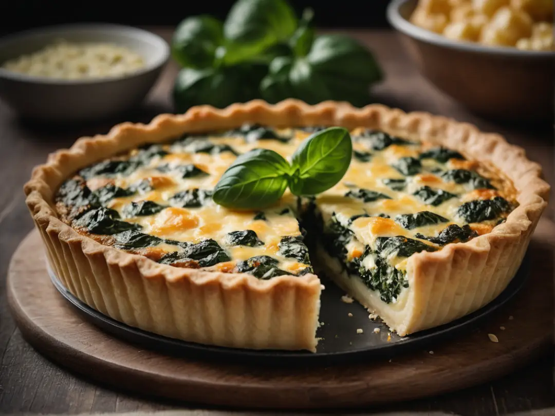 Quiche de Espinafre e Ricota