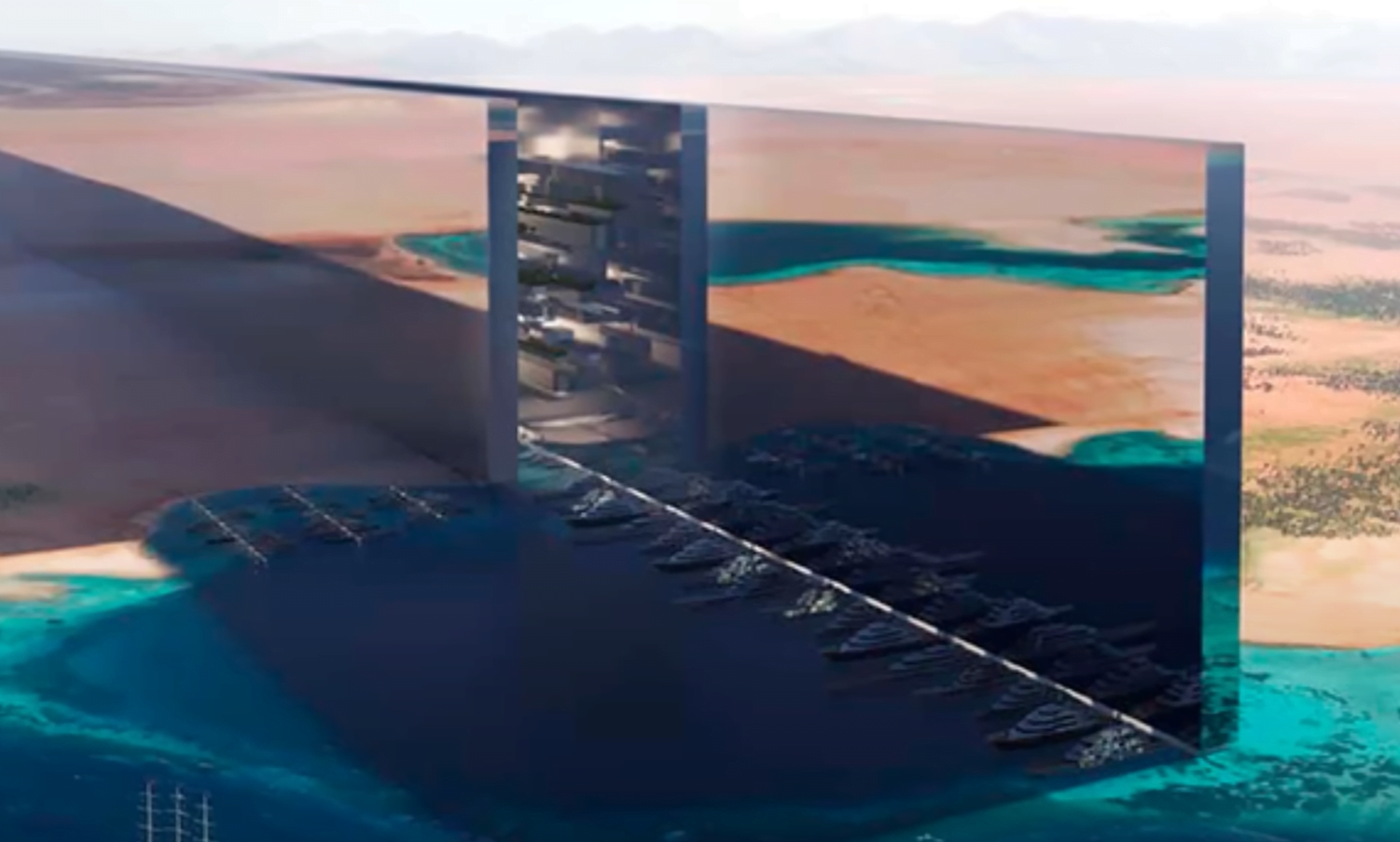 Neom cidade Futurista imagem