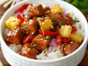 Carne de Porco ao molho agridoce