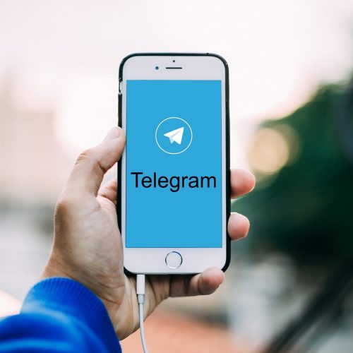 smartphone app telegram imagem